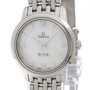 OMEGA De Ville Prestige MOP Quartz Watch 424.10.24.60.05.001 Polished